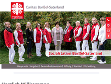 Tablet Screenshot of caritas-barssel-saterland.de